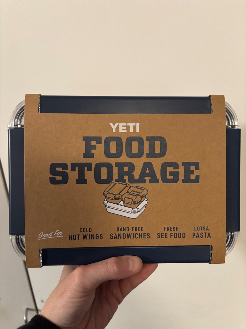 YETI Larrge Navy Food Storage Container - Leak-Resistant Lunch Box